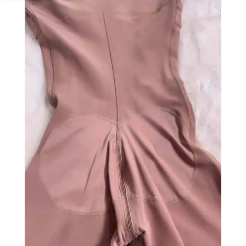 Fajas Colombianas комбинезон с высокой компрессией и пряжками на груди рукавами женское