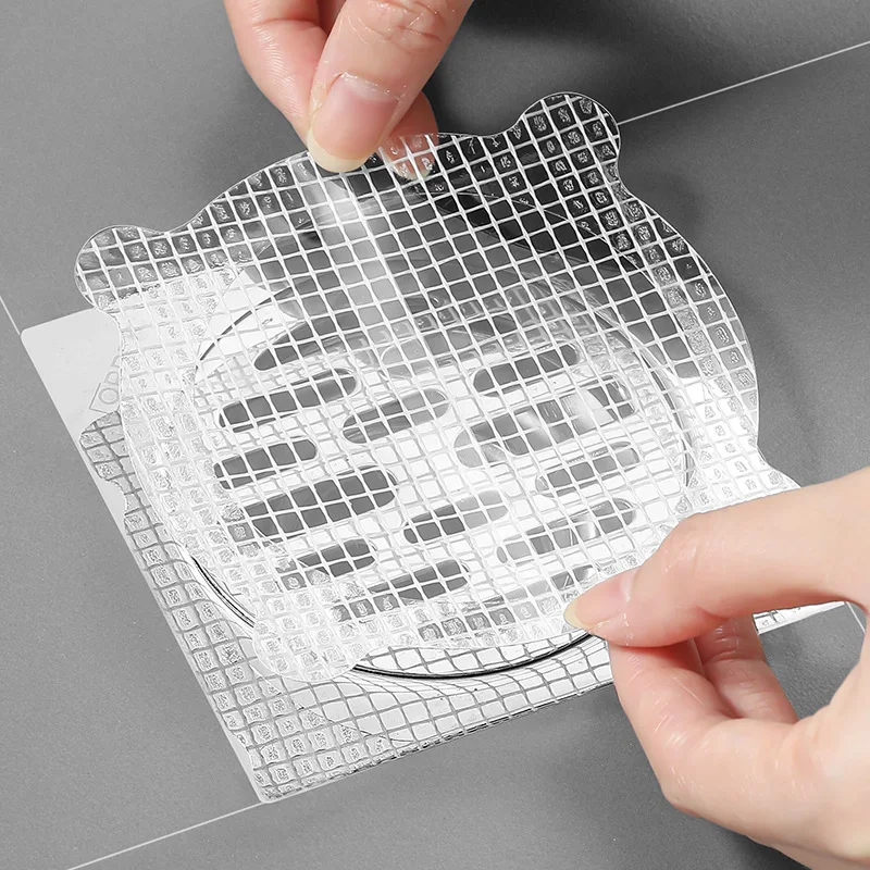 Qingqi Disposable Floor Drain Strainer Sewer Filter Screen Anti-Hair Bathroom Hair Blocking Sheet