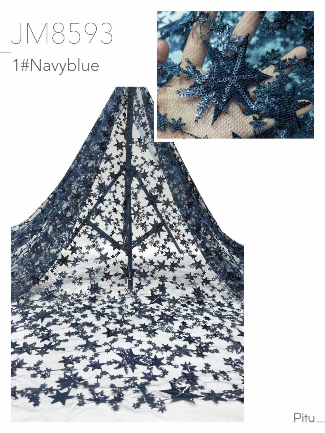 Фатиновое вечернее платье с вышивкой и блестками SYZ61502 |