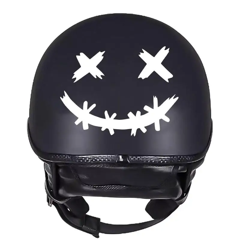 

Smile Face Motorcycle Stickers Waterproof Reflective Car Funny Smile Decal Car Stickers Rear Waterproof
