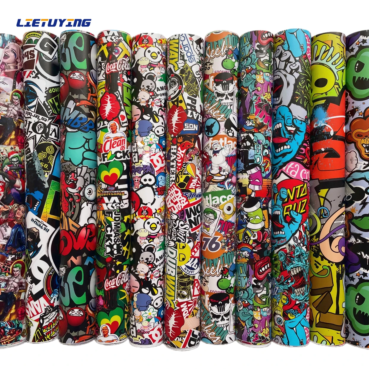 

Мультяшный граффити наклейка бомба виниловая Упаковка Наклейка клейкая печать гоночный мотоцикл велосипед автомобиль виниловая пленка