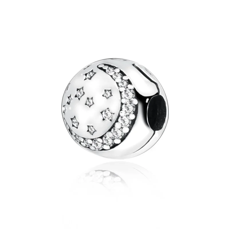 

Bracelet Buckle Clip 925 Sterling Silver Bead Twinkling Night Star Charm Fit Original Pandora Bracelet Women DIY Jewelry Gift