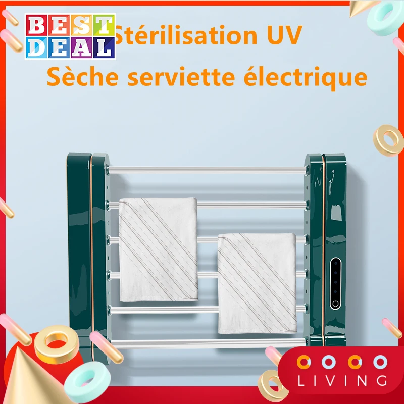 Warmers With Uv Bathroom Shelf Electric Rack Intelligent Thermostatic Household Dryer No Punching Time Control Accessories