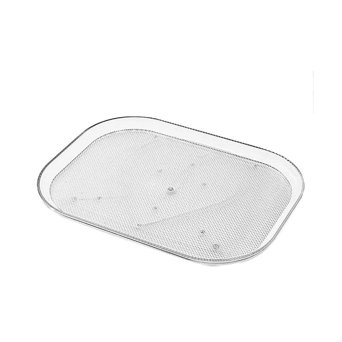 

Refrigerator Storage Tray 360 Rotatable Nonskid Freezer Organizer Fruit Vegetables Storage Container Kitchen