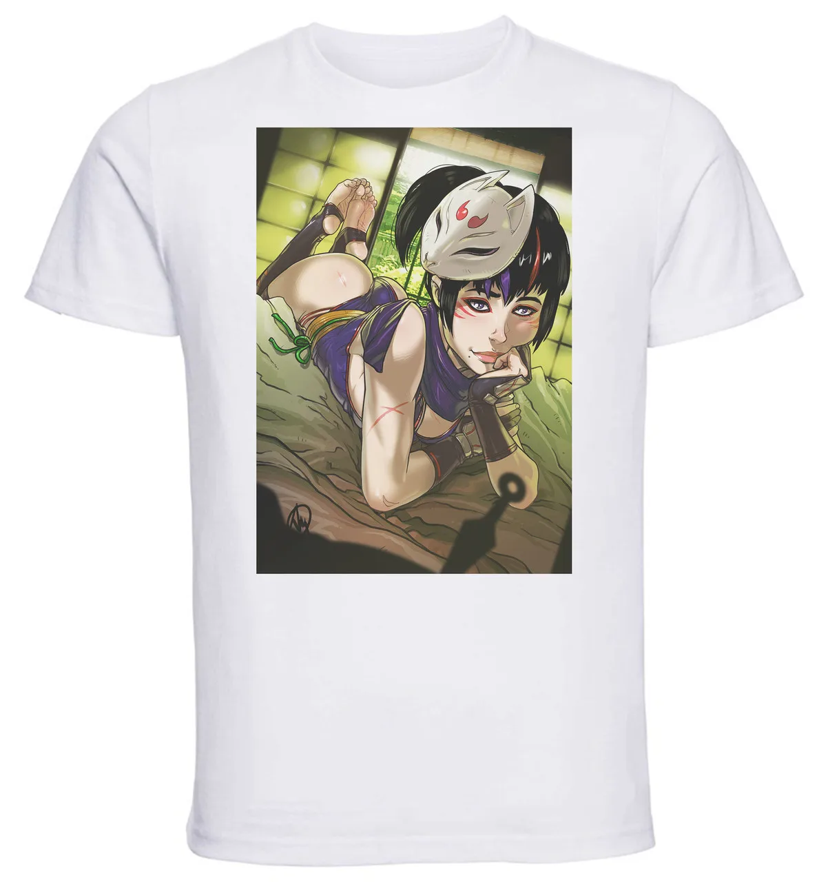 Футболка чёрная серая белая Ganassa Tekken Kunimitsu