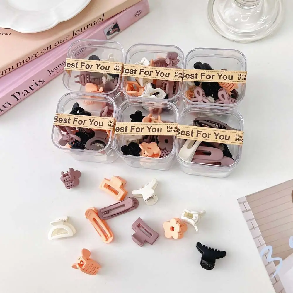 

10 шт./компл. акриловые маленькие заколки для волос молочного цвета кофейного цвета Симпатичные заколки в форме цветов женские челки заколка...