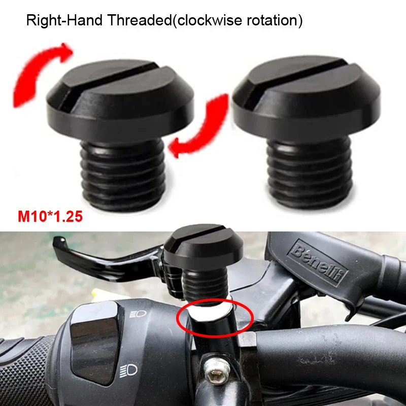 

Мотоциклетный винт с ЧПУ по часовой стрелке M10 * 1,25 с зеркальным отверстием для BENELLI 502C 752S TRK 502 502X 251 Leoncino 500 250 TNT 125 300