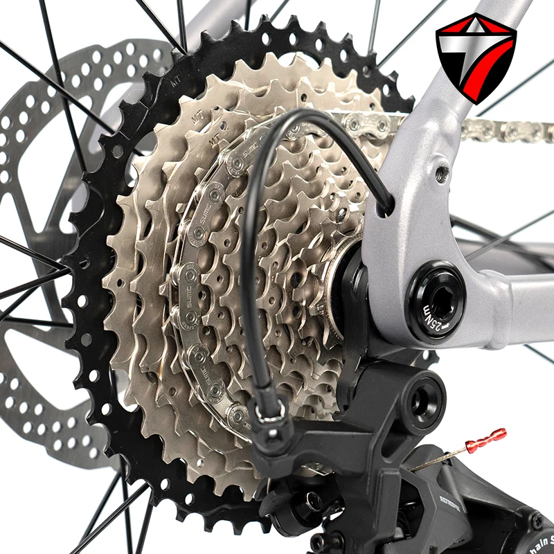 Велосипед TWITTER G2MAX Gravel 700*50C с вседорожными шинами, внутренней проводкой тросов, карбоновой вилкой. Идеально подходит для мужчин и женщин, городской велосипед. (art.: 3920db73c4bbd) - 3920db73c4bbd