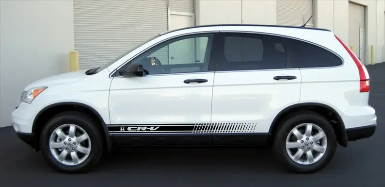 

Honda CR-V - 2 шт., наклейка с боковой полосой, виниловая графическая наклейка с логотипом высокого качества!