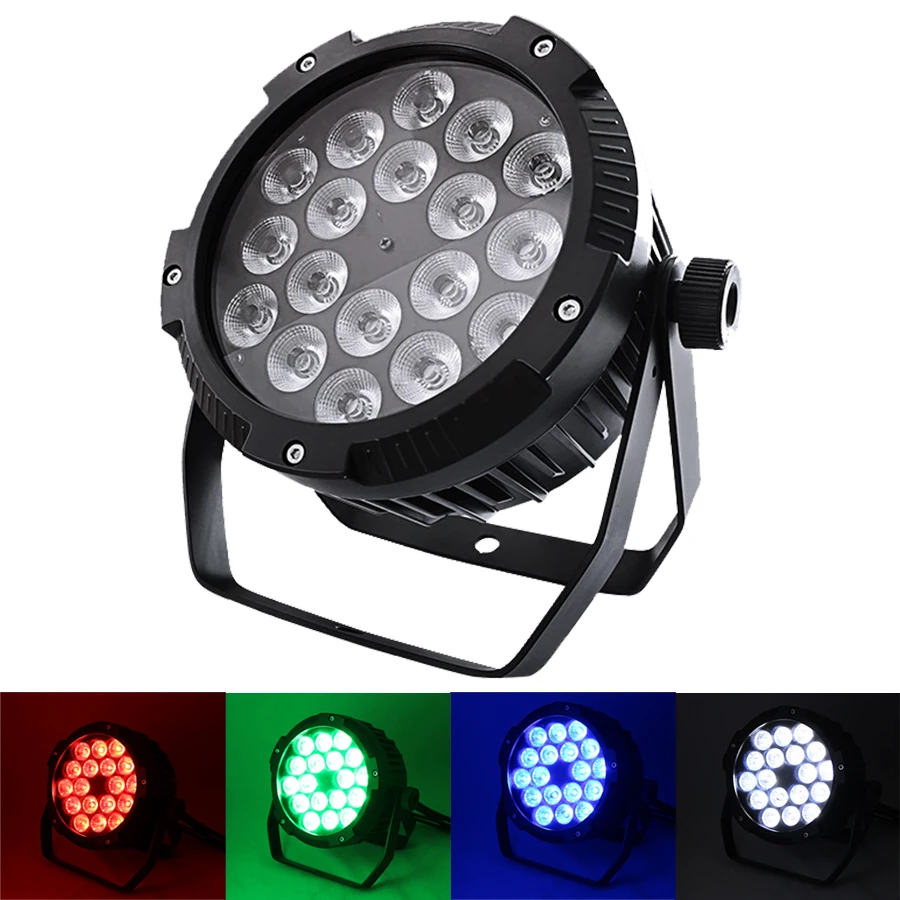 

waterproof led Par Lights,18x18W RGBWA UV 6IN1 18X12W RGBW 4in1 LED PAR DMX control stage DJ equipment dj disco lights