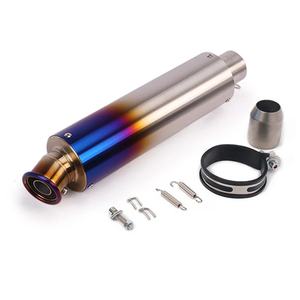 

38mm-51mm Motorcyle Exhaust Pipe Exhaust Silencer Pitbike with DB Killer For Ninja250 400 300 TNT600 CBR300 PCX125 Nmax