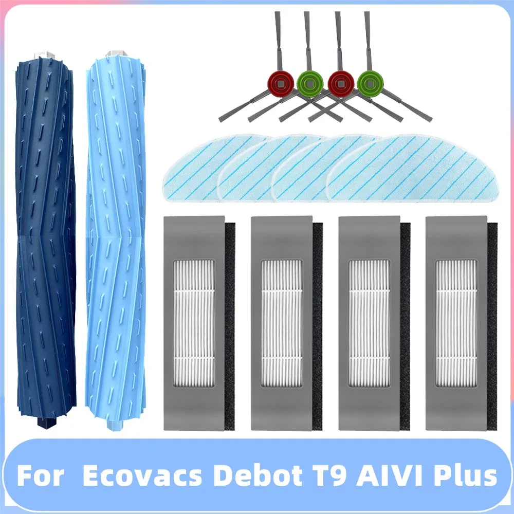 

Spare Part For Ecovacs Debot T9 Aivi Plus Main Side Brush Hepa Filter Mop Cloths Rag Dustbin Dust Box Replacement Accessory