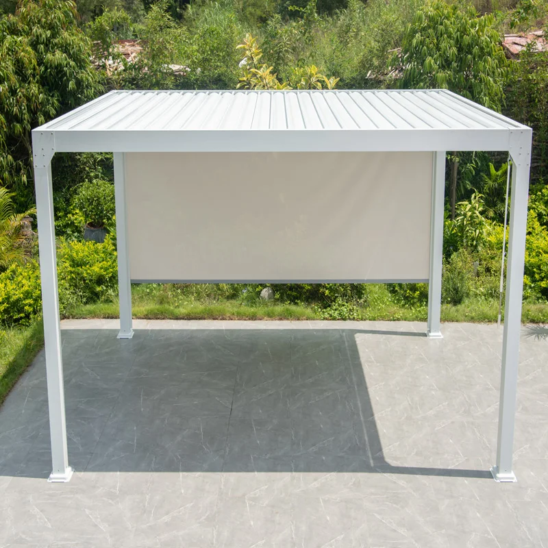 

Outdoor Modern Aluminum Motorized Louvre Roof Sun Bioclimatic Restaurants Sun Shade Automatic Patio Aluminium Pergola 3x3