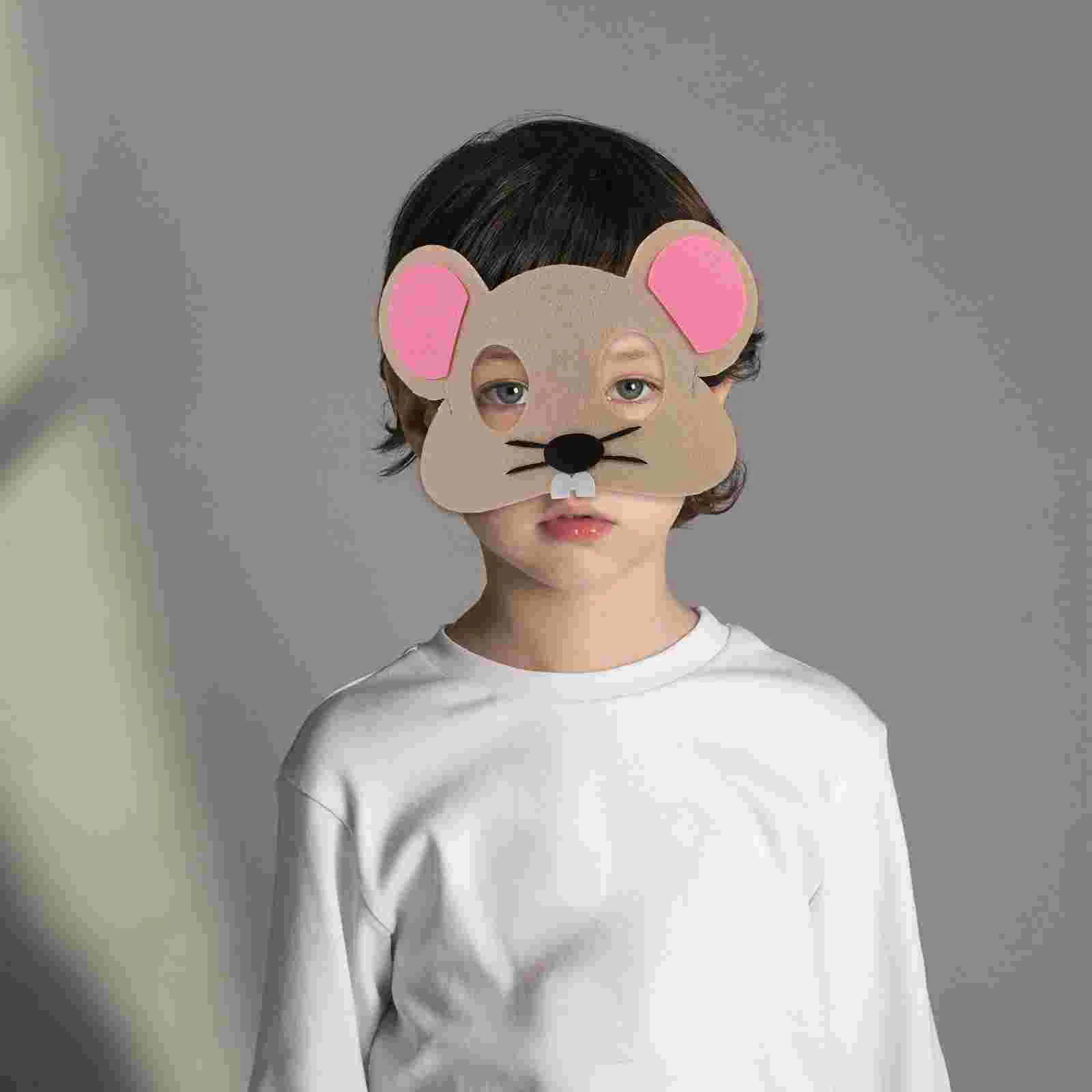 8 шт. классическая фетровая маска с животными детские костюмы на Хэллоуин