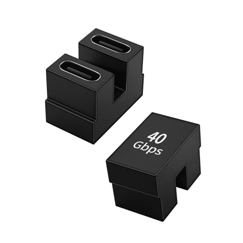 Адаптер из алюминиевого сплава с USB C на Type-C «Мама» и «папа», адаптеры типа c, 40 Гбит/с