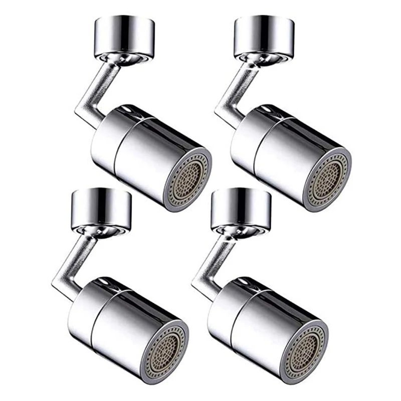 

4 Packs Faucet Aerator, 720° Rotate Splash Filter Faucet Sink Movable Tap Head Water Saving Rotatable Filter