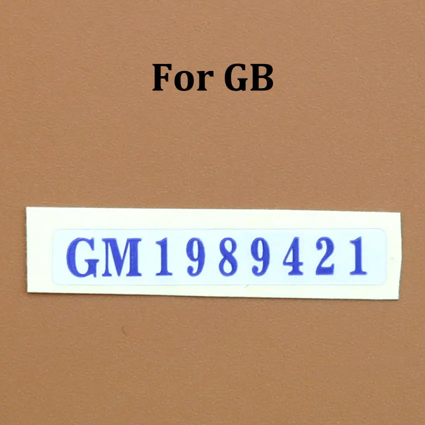 Фото ChengHaoRan для Gameboy GBC GBP GBL GB SNK NGPC WSC игровая консоль новые этикетки корпус задняя наклейка замена №2