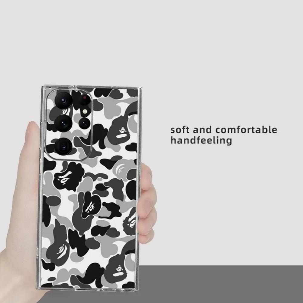 Чехол для телефона ABC CAMO B-bape-E Samsung Galaxy S24 Ultra S22 S23 S21 S20 5G защитный силиконовый чехол