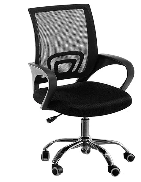 

Model -Gdf-7825 Design Ergonomic Computer Desk Chair with Back & Lumbar Support For Office & Gaming colour Black Galaxy