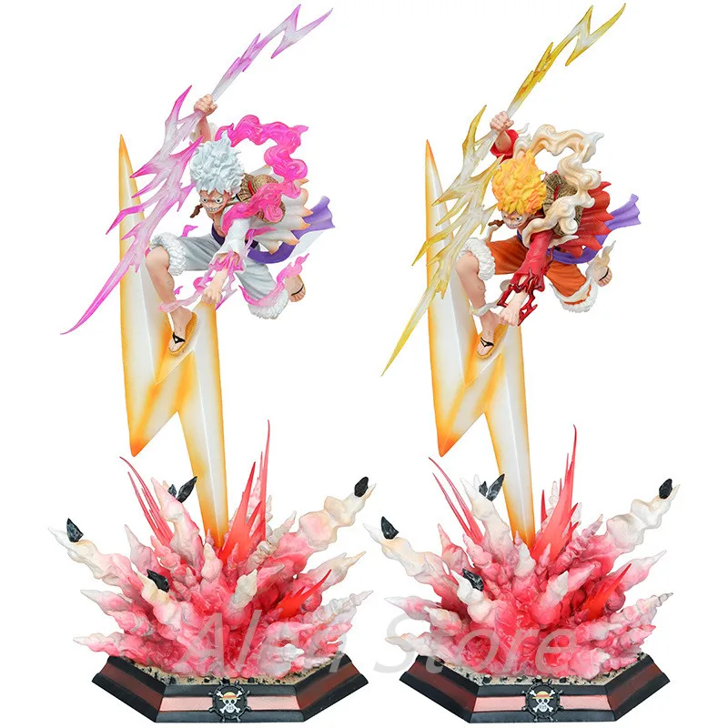 

46cm Luffy Nika Gear 5 Figure Luffy Sun God Anime Figures Pvc Luffy Gk Statue Figurine Collection Model Toys Gift