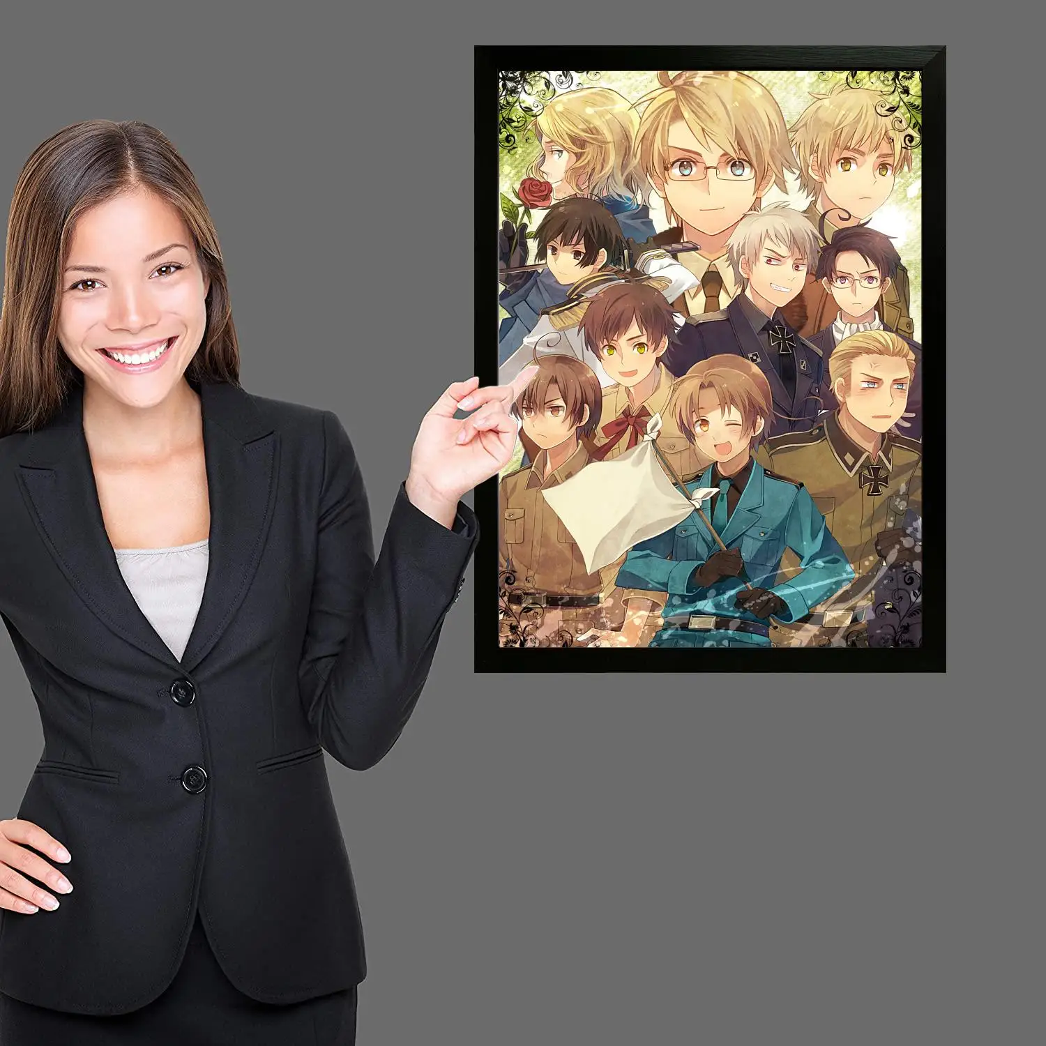 Хэталья мультфильм холст художественный постер и настенное искусство картина с