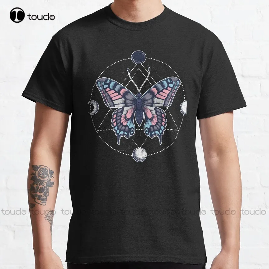 

Transgender Butterfly Classic T-Shirt Christmas Gift Digital Printing Tee Shirts Xs-5Xl Fashion Tshirt Summer Streetwear Unisex
