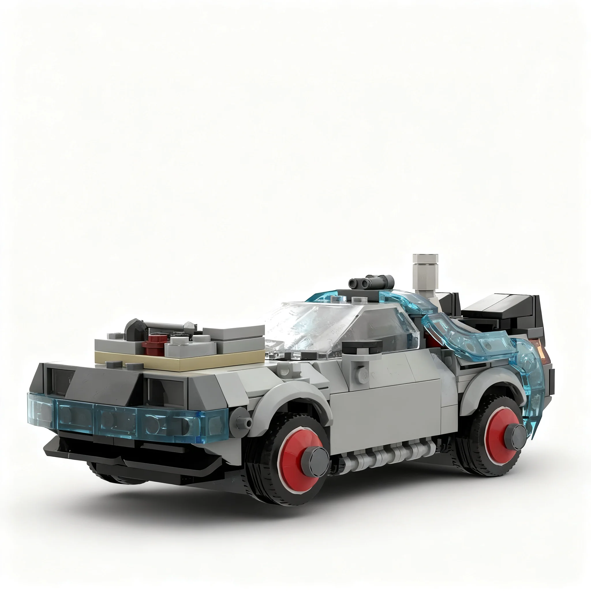 Фото 349 деталей MOC City Champions DeLorean Modification Part 3 Version, модель из строительных блоков, рождественский подарок, коллекция идей для сборки. №1