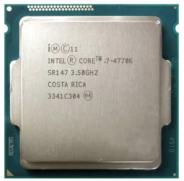 

Б/у процессор Intel Core i7 4770K SR147 3,5 ГГц четырехъядерный процессор LGA 1150