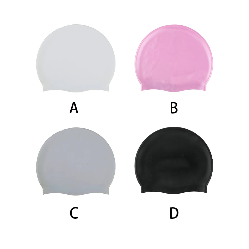 

Силиконовые Шапки для плавания ming, высокоэластичные защитные шапки с принтом для ушей, комплект для подводного плавания с длинными волосам...