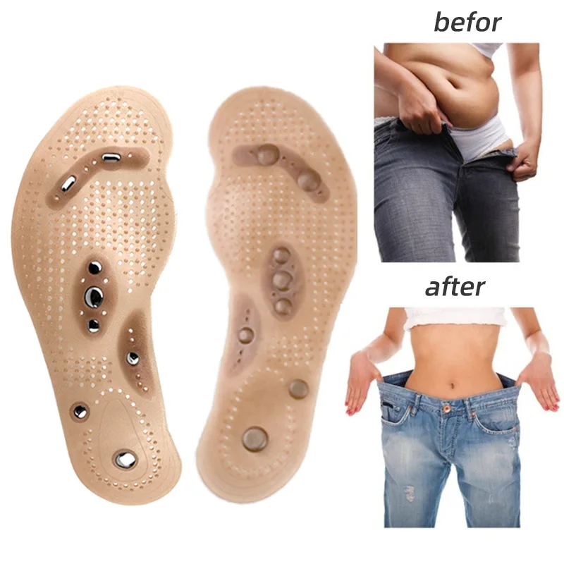 

Magnetic Therapy Health Care Slimming Acupoint Massage Insole Sweat Isolation Ventilation Shock Absorption Fatigue Pain Relief