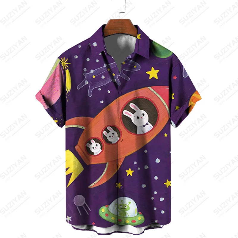 

Rockabilly Standard-Fit One Piece Shirt Fashion Gentlemanlike Men Dress Shirt Hippie Garments British Ethnic Rockabilly Free