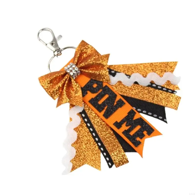 Фото E21b 2pcs прикрепите меня Cheer Cheer Checkains Sport Blitters Beautiful Team Keyfob с луком №5