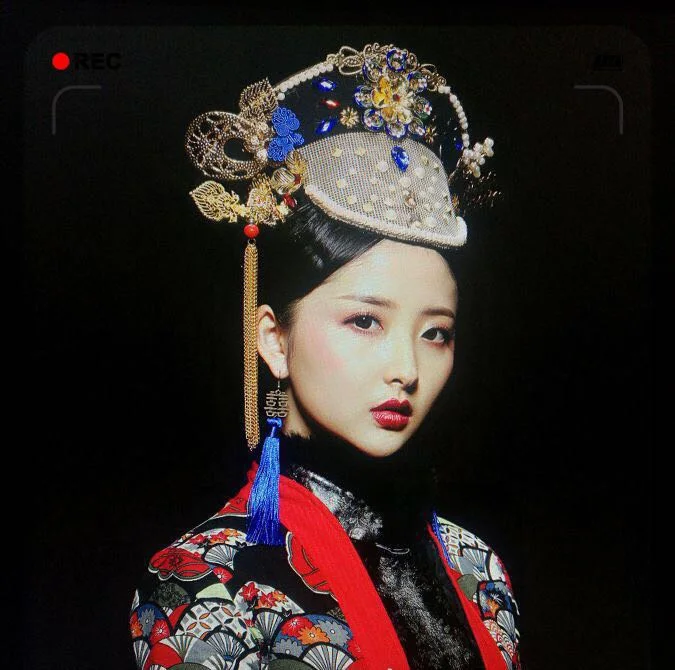 

Женские головные уборы династии qing, головные уборы для женщин с короной в виде крестообразной короны, аксессуары для косплея из Китая, карнавальный костюм