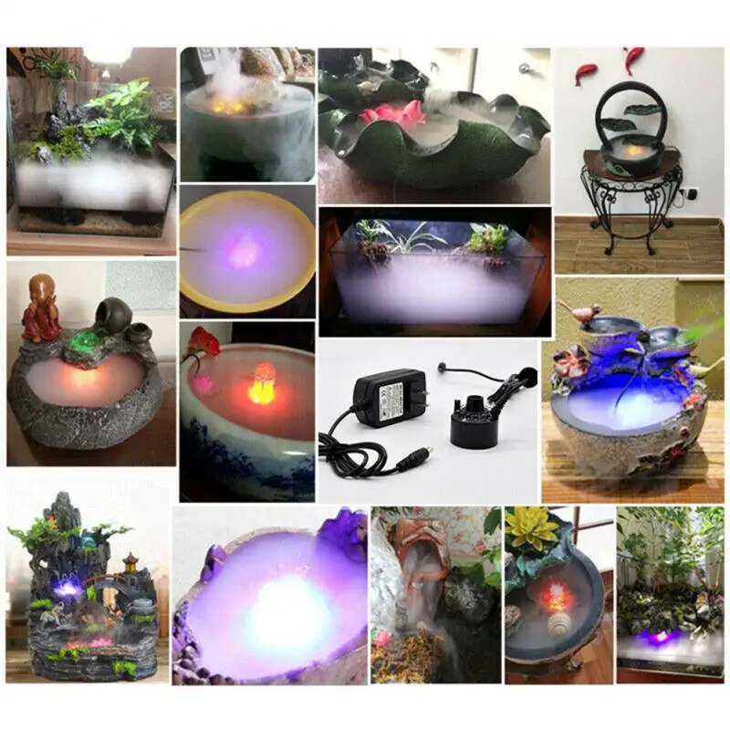 

Witch Cauldron Smoke Machine Water Fountain Fogger Halloween Mist Maker Fogger With LED Light Color Changing Party Prop Tools