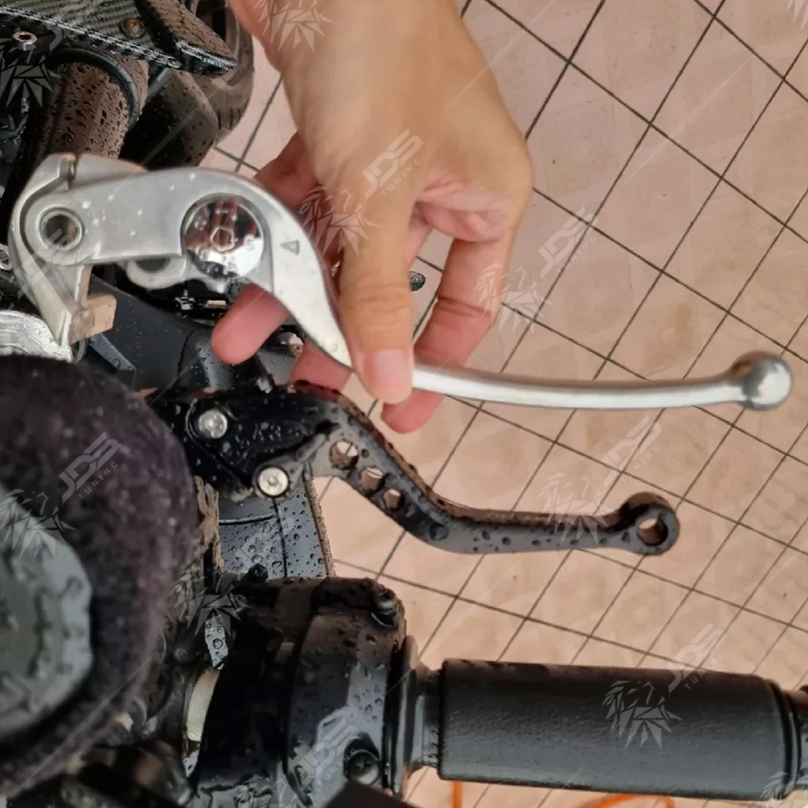 Фото Для Kawasaki NINJA400R/ER4F/EX400 2011-2014 гг. Комплект коротких регулируемых тормозных рычагов с тремя пальцами. №3