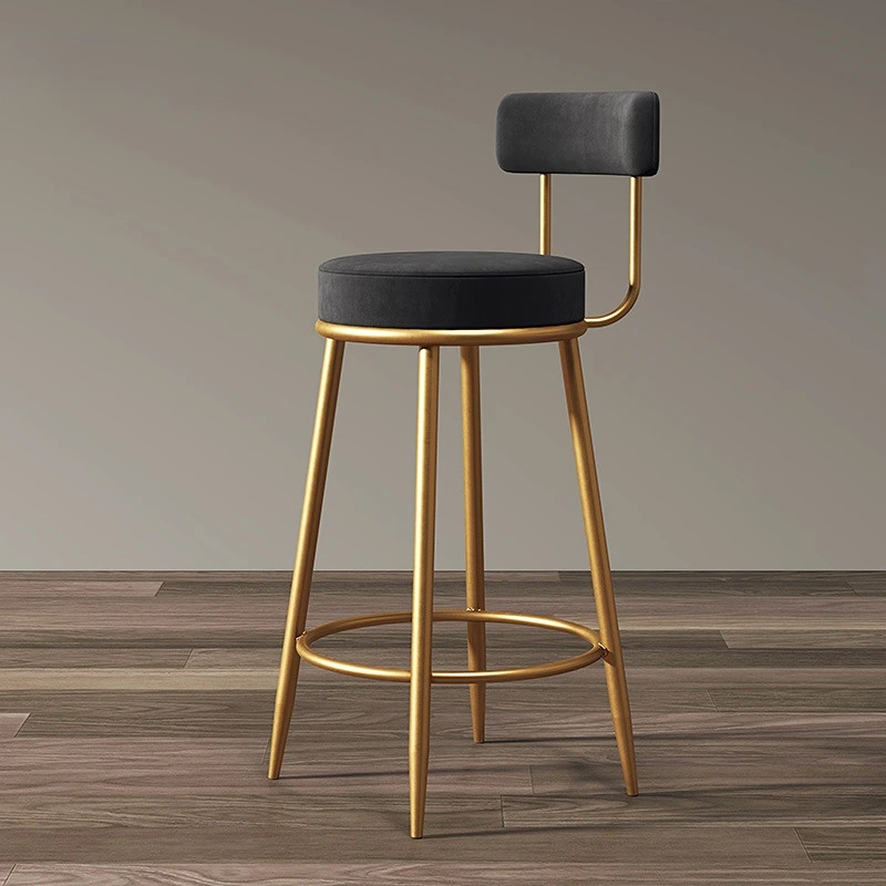

Bar Chair Simple Casual Home Cafe Stool Floor Chair Dining Chair Nail Shop Reception Office Bar Stools Bar Kitchen Furniture WH