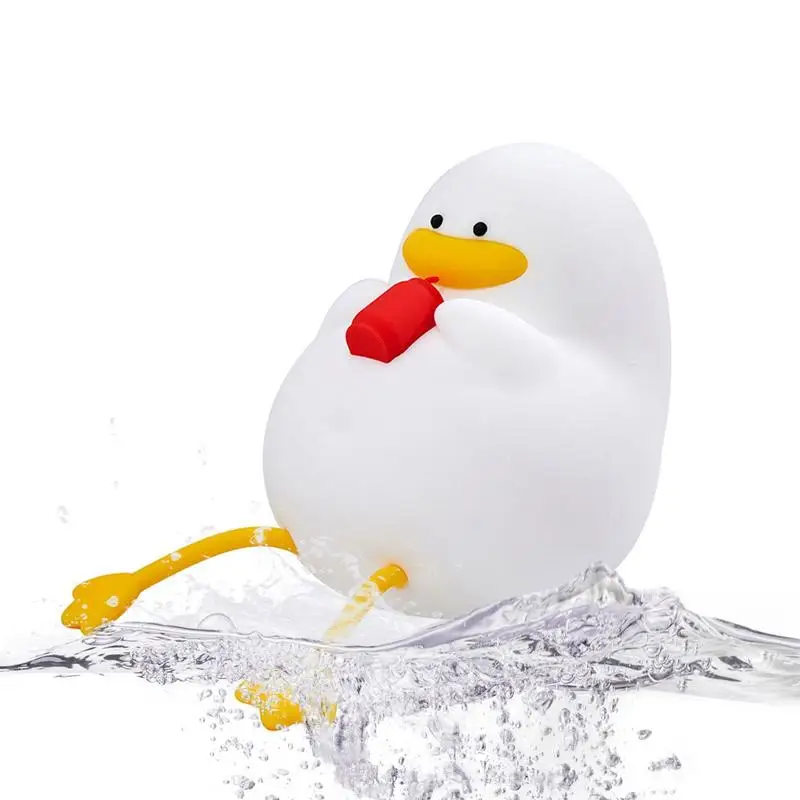 

Duck Night Light Colorful Silicone Animal Light Rechargeable LED Night Lighting Accessories With 30 Minutes Timer And Tap