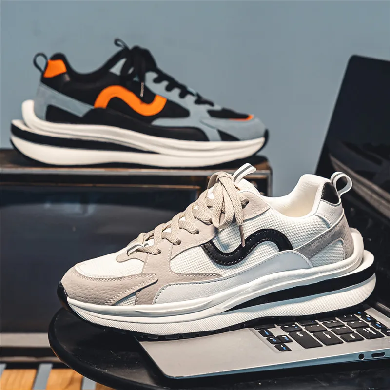 

Новинка 2023, мужские кроссовки с воздушной подушкой, сетчатые дышащие кроссовки для бега, уличная спортивная обувь, Мужская модная повседнев...