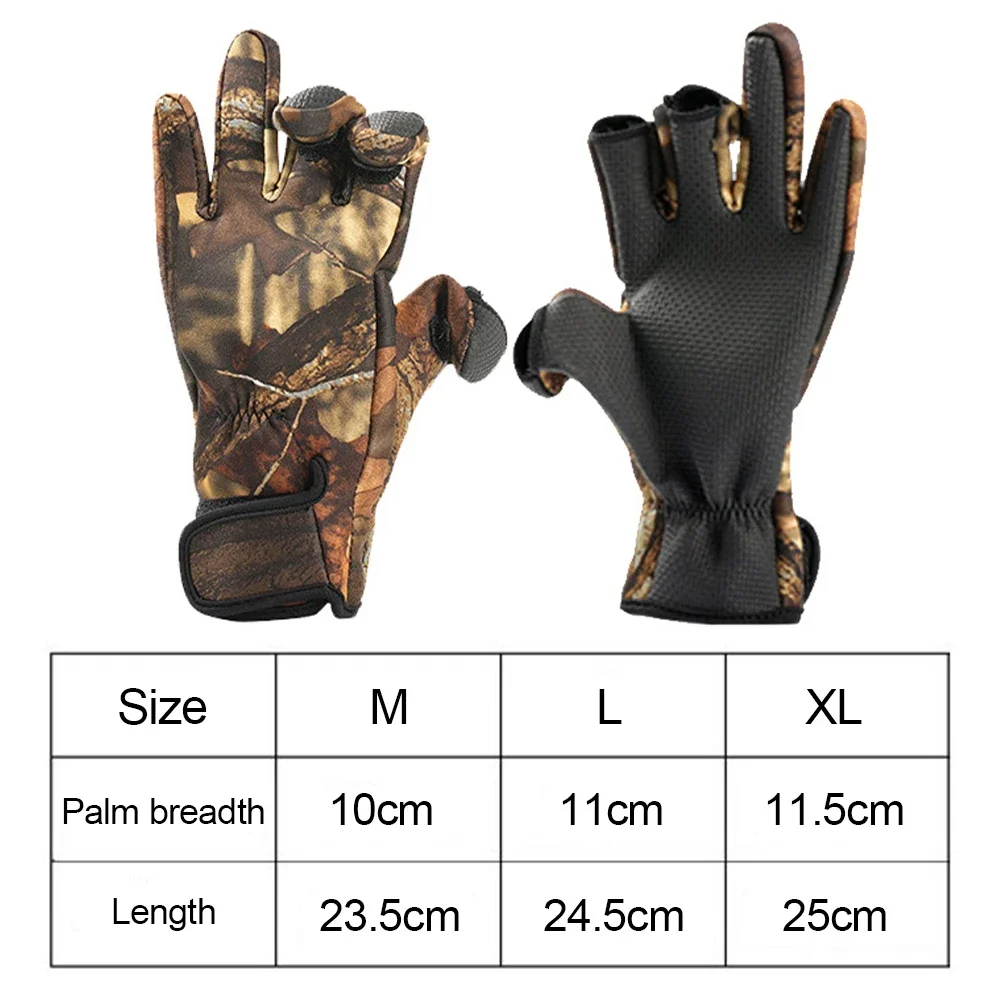 1 пара уличных двусторонних перчаток для рыбалки с тремя пальцами мужские и