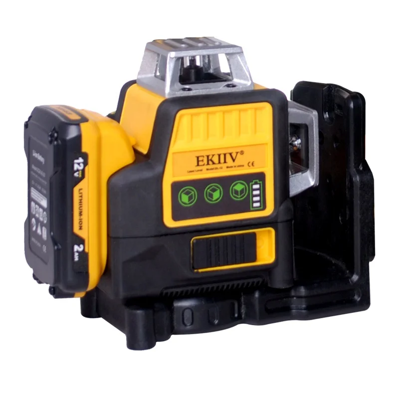 

Ekiiv Durable Use Multipurpose Outdoor 500m 3d Green Line Laser Level Home Improvement Cordless Lithium Power Tool