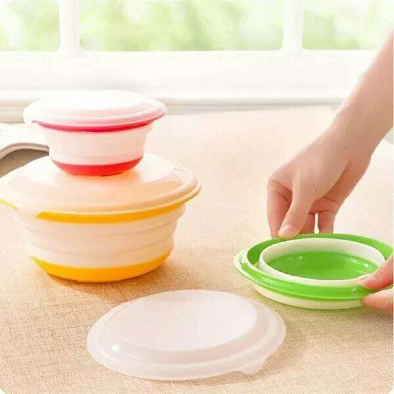 

Силиконовый складной ланч-бокс