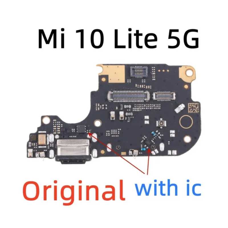 Фото Зарядное устройство USB, зарядный порт, док-разъем для Xiaomi Mi 10 10T 11 Lite 12 Pro CC9 с материнской платой, гибкий кабель №4