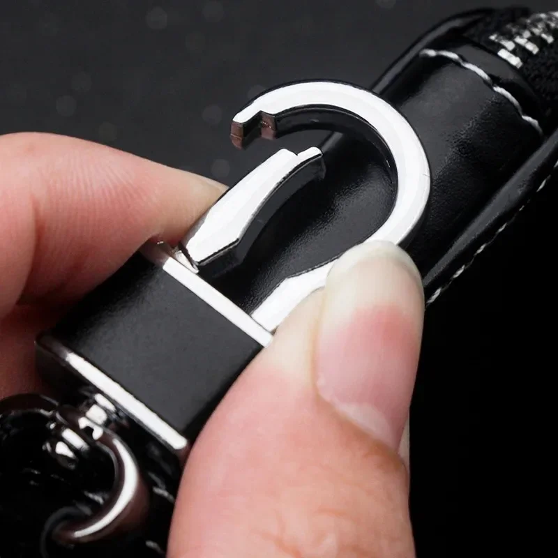 Кожаный чехол для ключей от автомобиля черный кошелек Mercedes Benz B/C/E Class A C200L GLE GLC GLK CLA