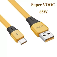 65w 50w 30w super vooc usb c cable fast charging type c cord for oppo realme gt 8 x50 x3 x5 pro x50m x50t v5 c3 quick charge 3 0