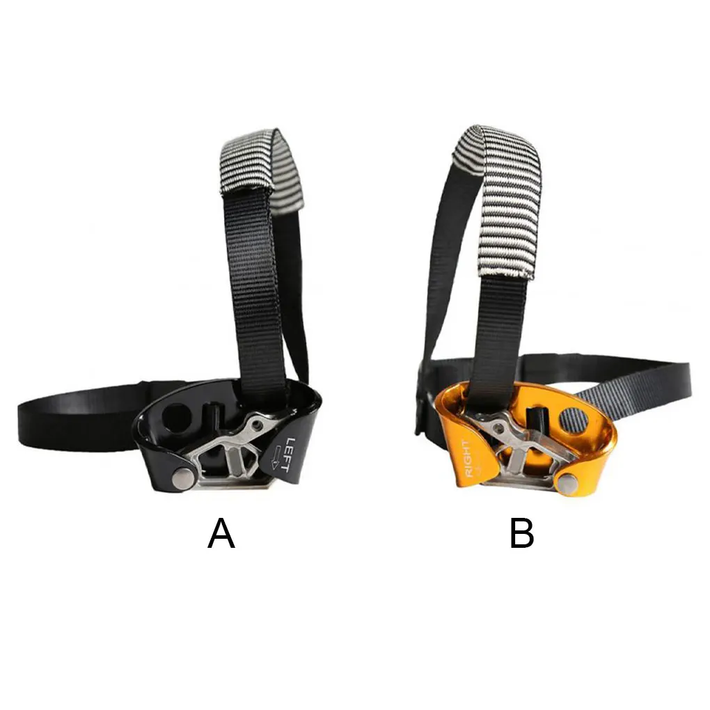 

Foot Ascender Rock Climbing Rescue Caving Adjustable Alloy Riser Portable Camping Safety Survival Gear Hardware