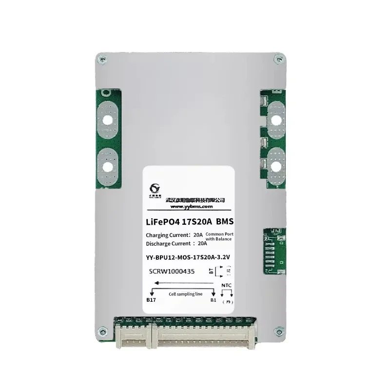Фото Yanyang 17S 60V 20A 100A LifePO4 BMS Защитная плата для туризма автомобиля 18650 Система управления аккумулятором 17S BMS №1