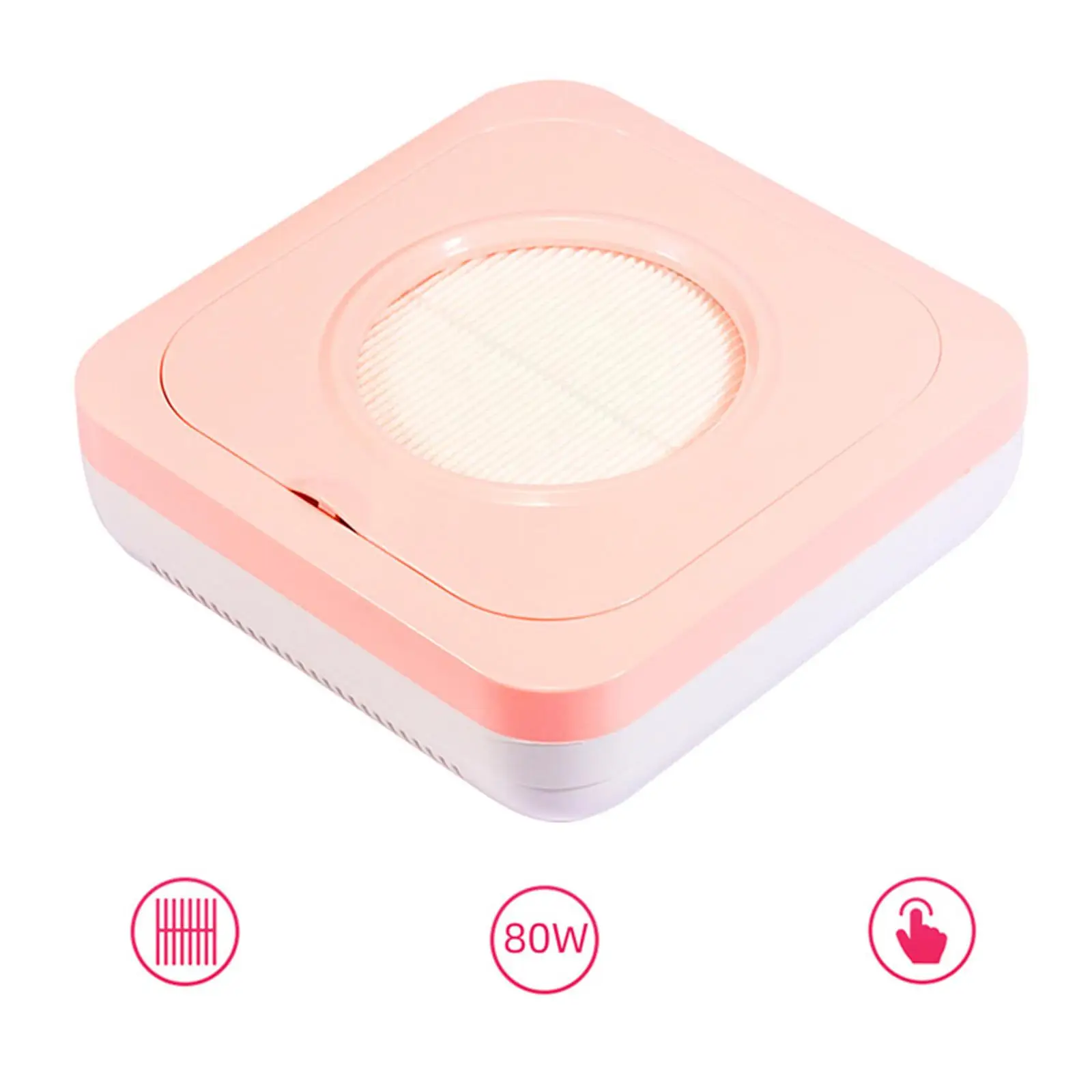 

80W Nail Dust Collectors Vacuuming Nail Art Tool for Acrylic Gel Powder Vacuum Cleaner Powerful Suction Manicure