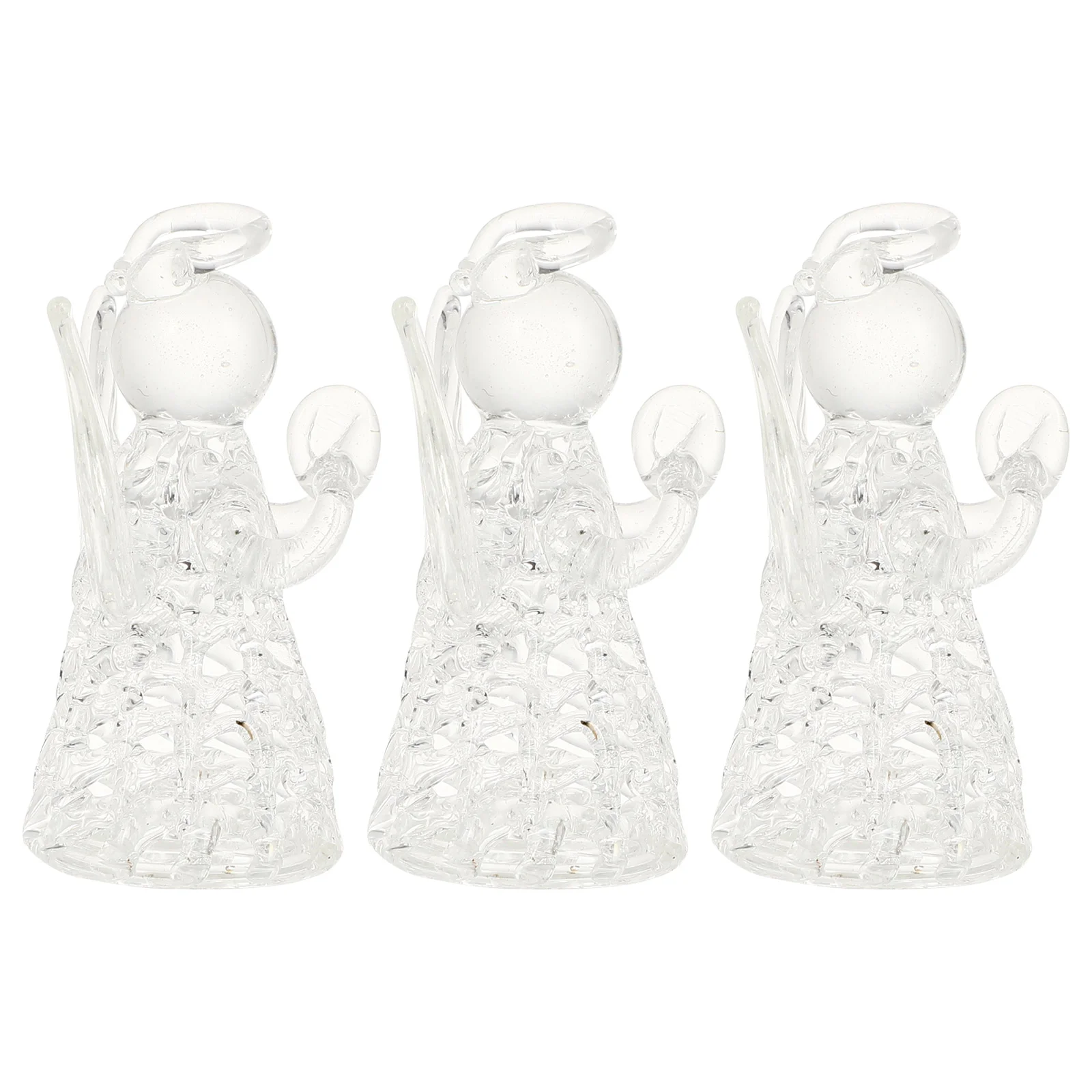 

Religious Angel Figurines Outdoor Decoration Praying Angel Statue Glass Angel Pendant Christmas Tree Hanging Angels