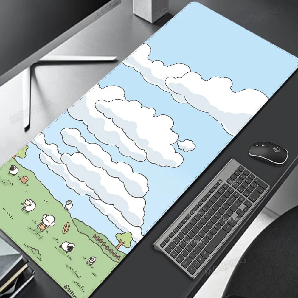 

Life Sublimation Accessories XXL Animal Mouse Pad 80x30 Green Cartoon Rubber Mat Gaming Accessories Room Decor Laptops Protector