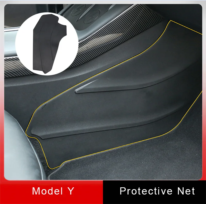 

For 21-2023 Tesla Model Y Central Control Side Fender TPE Material Anti-kick Pad Fully Surrounded Modification Accessories 2Pcs
